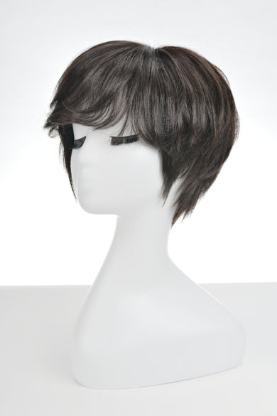 Human Hair Mix Wig Layered Full Wig Natural Cute Wig Fully Hand-Planted Nature Show 09# 