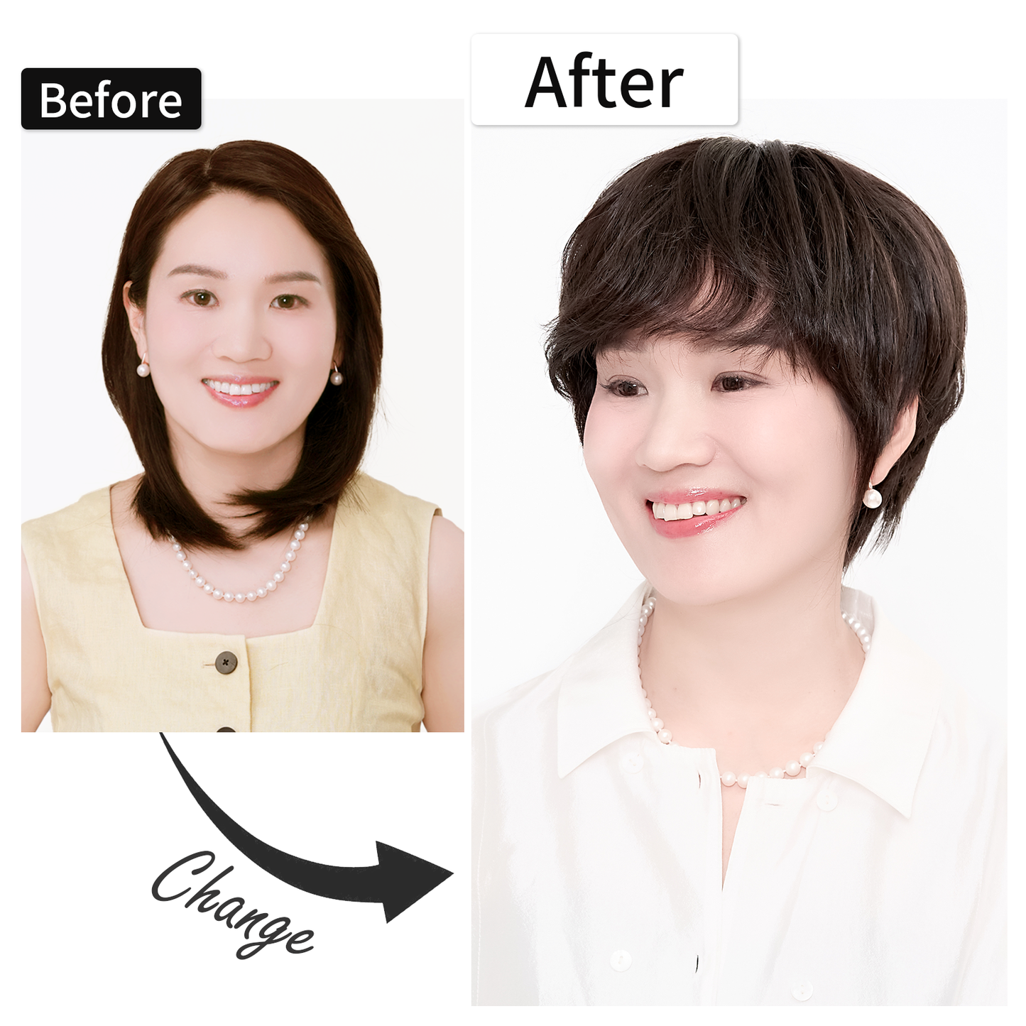 Human Hair Mix Wig Layered Full Wig Natural Cute Wig Fully Hand-Planted Nature Show 09# 