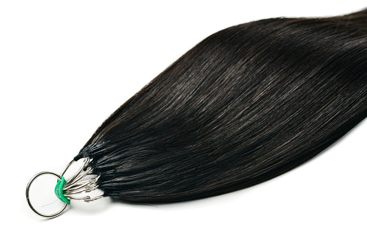 人毛１００％エクステ　編み込み用エクステ　ロング　部分ウィッグ　ポイントウィッグ